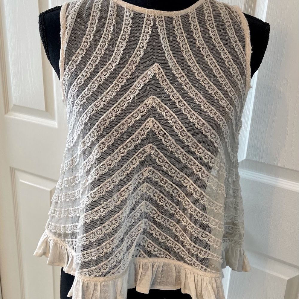 Free People Lace Top